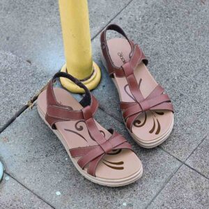 Blackkelly Wanita Sandal Wedges Tali 182
